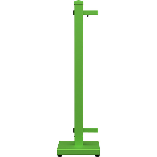 A green rectangular SelectSpace end stand with a metal base.
