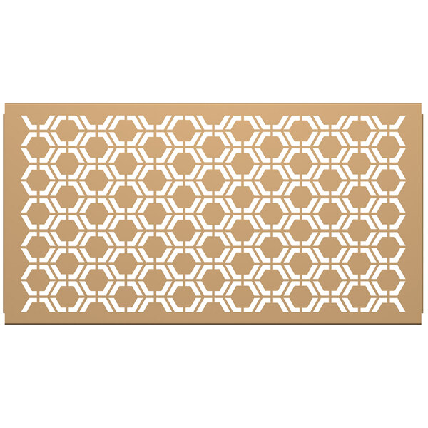 A white and tan hexagonal pattern on a SelectSpace partition panel.