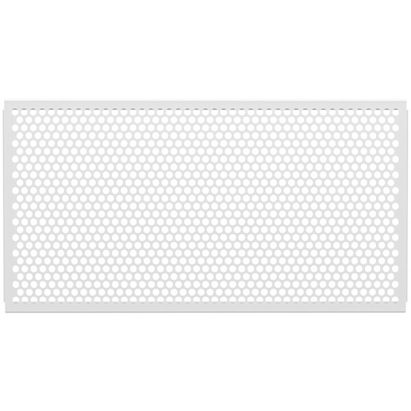 A white grid with circle patterns.