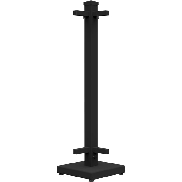 A black metal SelectSpace corner stand with a black pole.