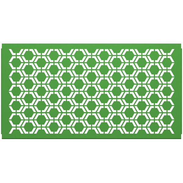 A green and white hexagonal pattern on a SelectSpace partition panel.