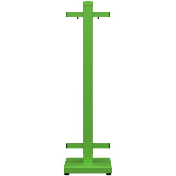 A green rectangular SelectSpace stand with black handles.