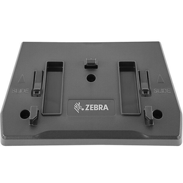 A Zebra table mount bracket for a DS7708 scanner.