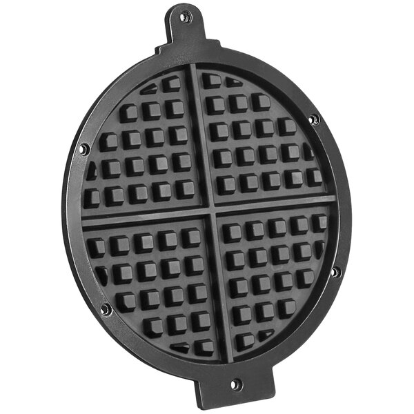 Waring waffle plate replacement kit with a metal handle and four grids.