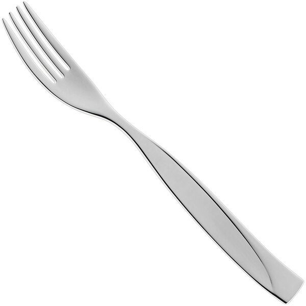 A RAK Porcelain stainless steel salad/dessert fork with a silver handle.