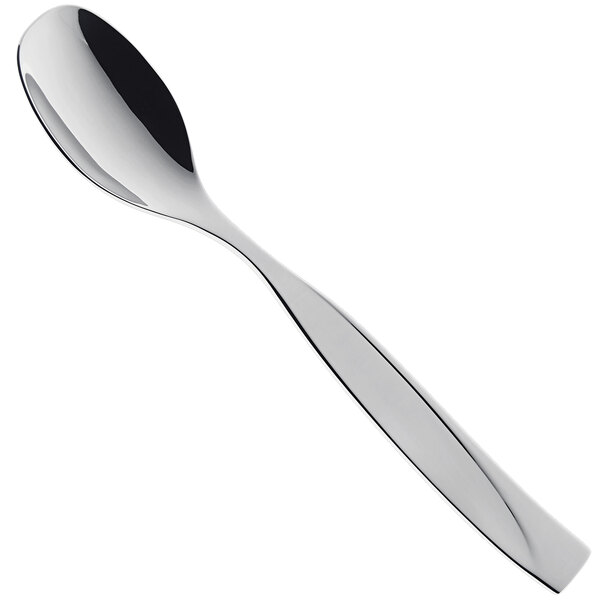 A RAK Porcelain stainless steel dinner spoon with a silver handle.