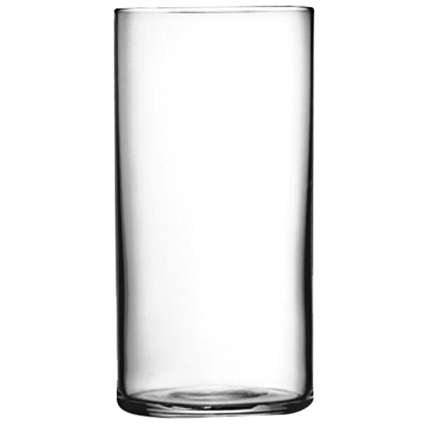 A close-up of a Luigi Bormioli Top Class beverage glass.