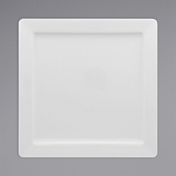 A white square RAK Porcelain Polaris plate.