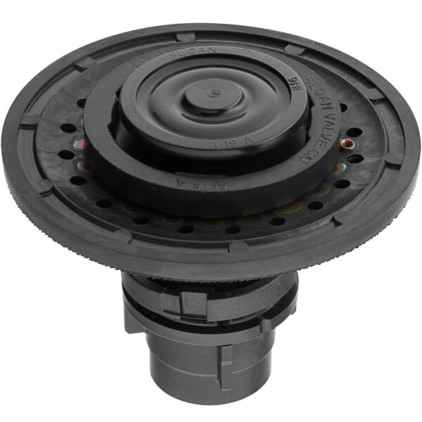 A black circular Sloan Royal Performance A43A rebuild kit for a urinal with a black cover.