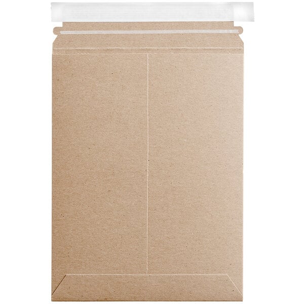 A brown Lavex Stayflats envelope with white tape.
