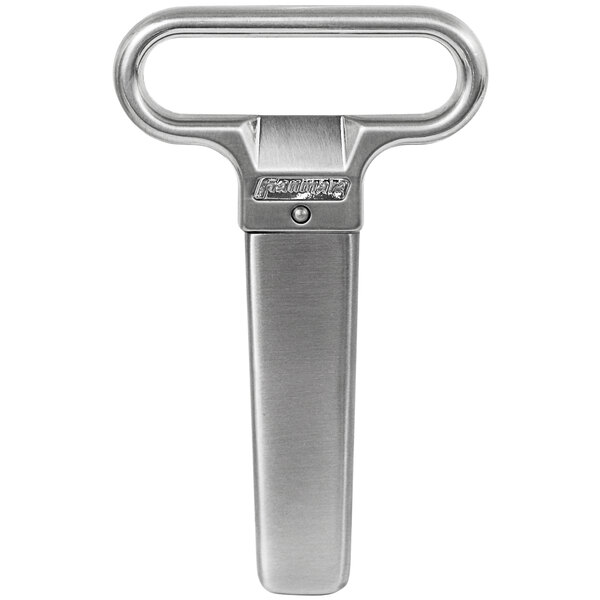 A Franmara stainless steel two-prong cork extractor with stainless sheath.