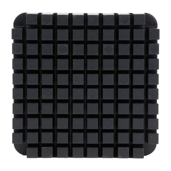 A black square Nemco push block with small squares on it.