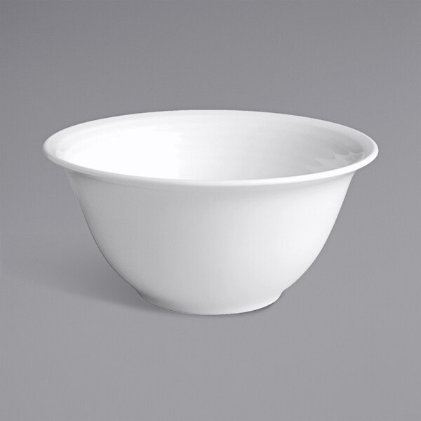 A RAK Porcelain ivory embossed bowl on a white background.