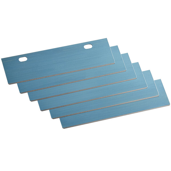 Nemco 6" replacement blades for a grill scraper in blue packaging.