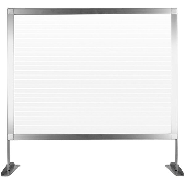 A frosted white polycarbonate panel.