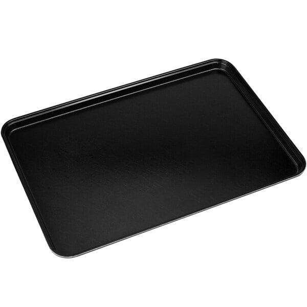 A black rectangular Carlisle display tray.