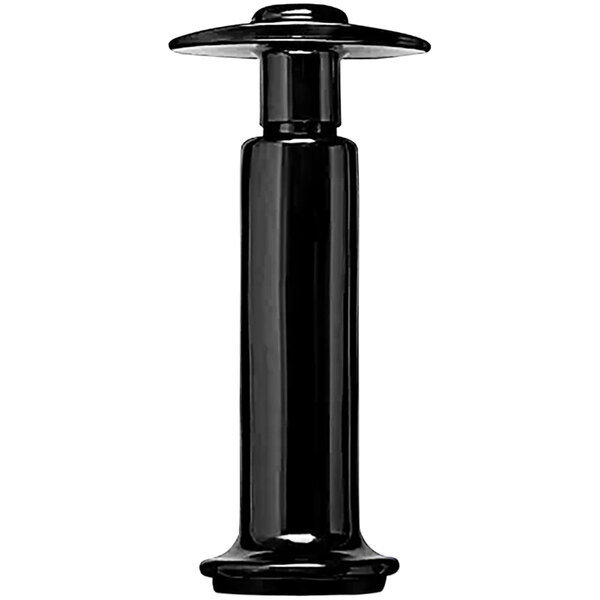 A black cylindrical Franmara Ultra-Vac wine bottle pump with a round top.