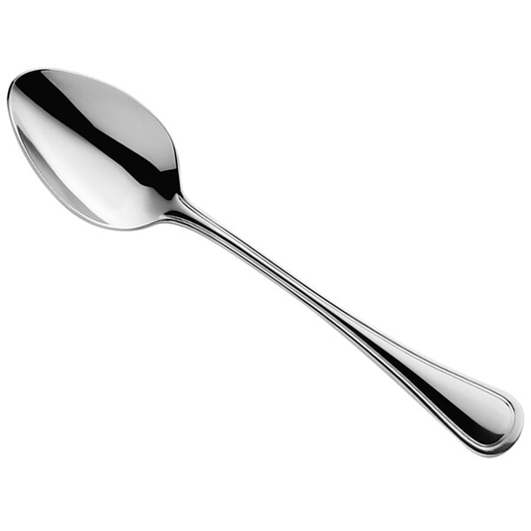 An Amefa Rossini stainless steel serving spoon with a silver handle.