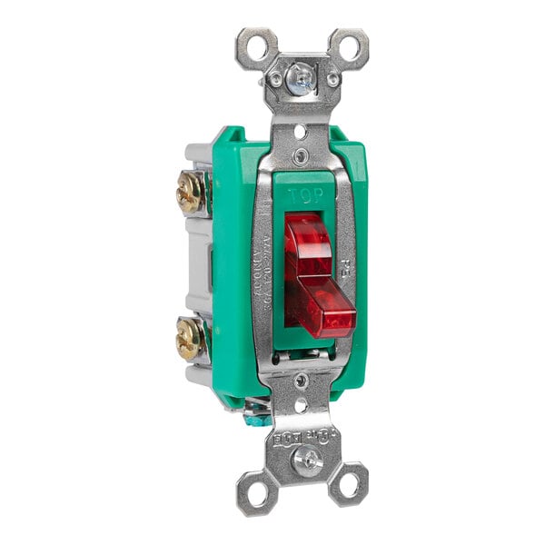 A green and red Vollrath toggle switch.