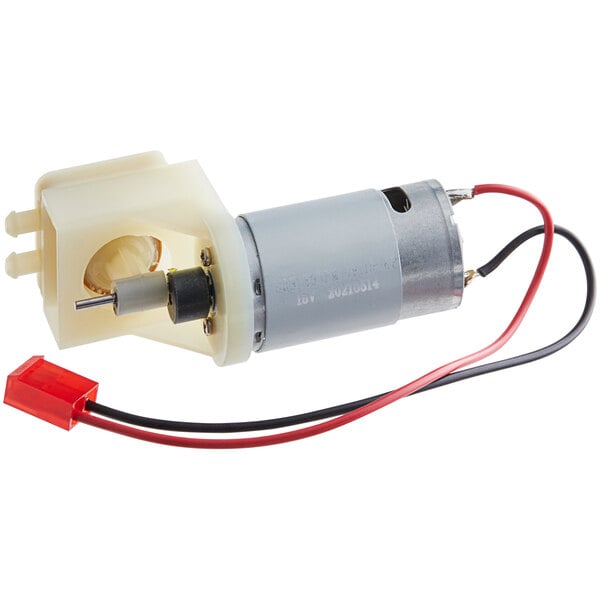 The Galaxy replacement pump for a VME1 vacuum packaging machine, a small electric motor with red and black wires.