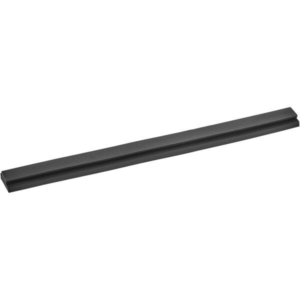 A black rectangular seal pad with a long handle.