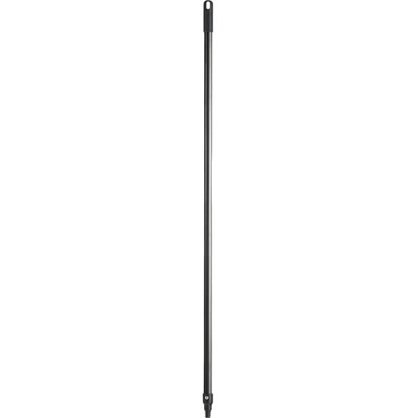 A long black metal pole with a handle on it.