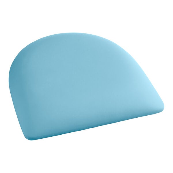 A blue rounded cushion for Lancaster Table & Seating chairs.