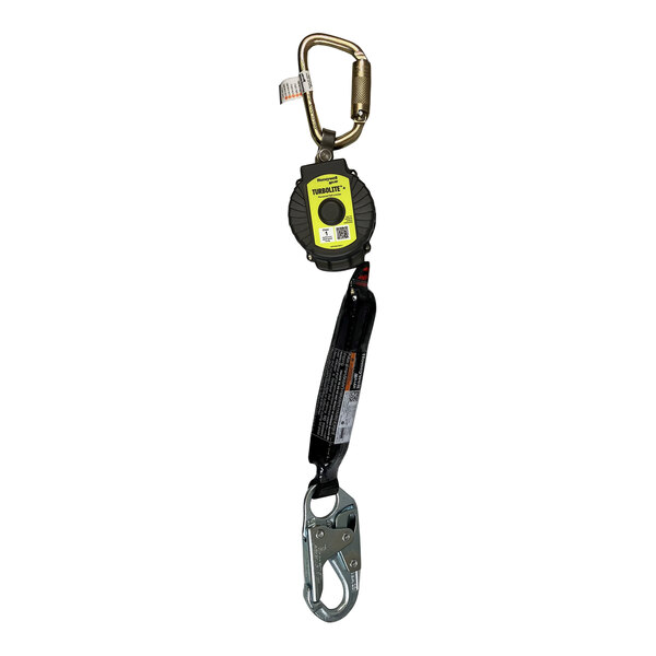 Honeywell Miller TurboLite 6' Personal Fall Limiter with Aluminum Carabiner and Locking Snap Hook MTL-OHW1-07/6FT