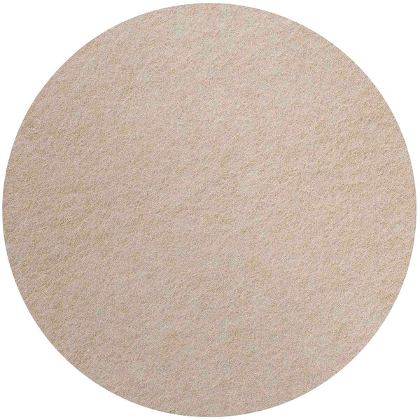 A beige flat wall-mounted acoustic circle.