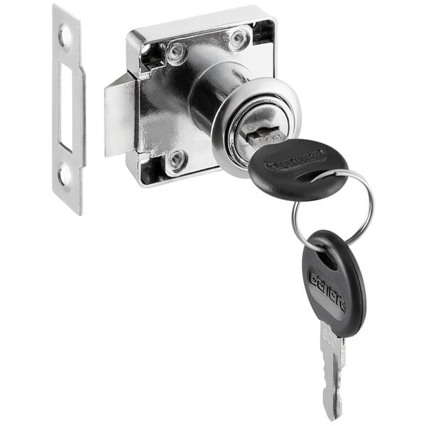 A Regency key lock and key in a key lock.