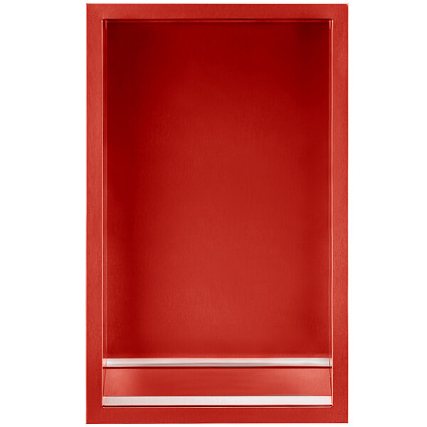 A red box with a white border containing an Excel XLERATOR Red Baron hand dryer recess kit.