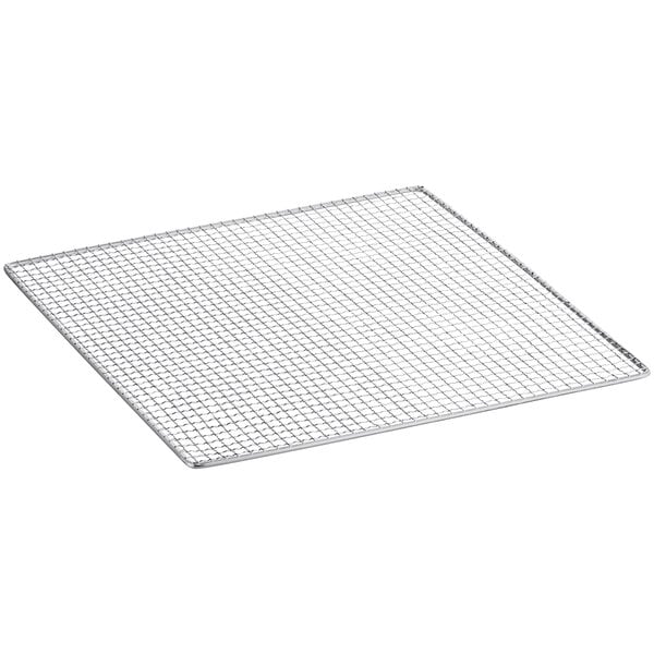 A wire mesh tray for an Avantco food dehydrator.