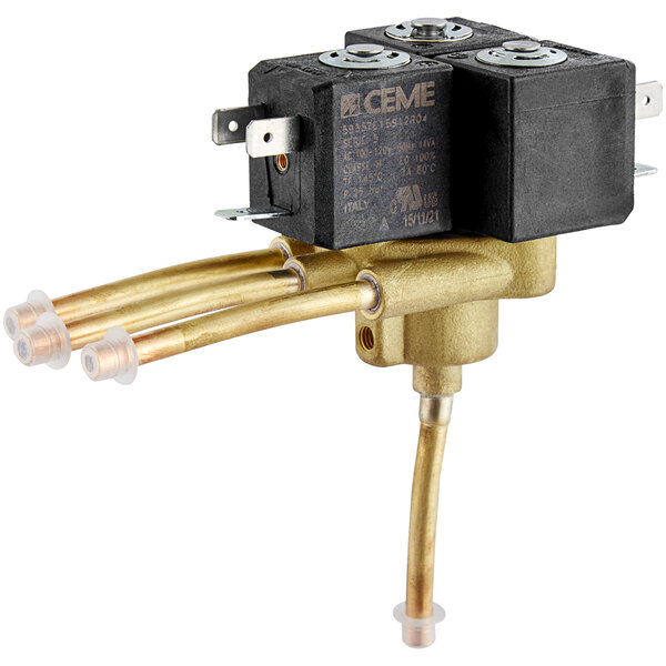 A Narvon triple electrovalve assembly with gold wires.