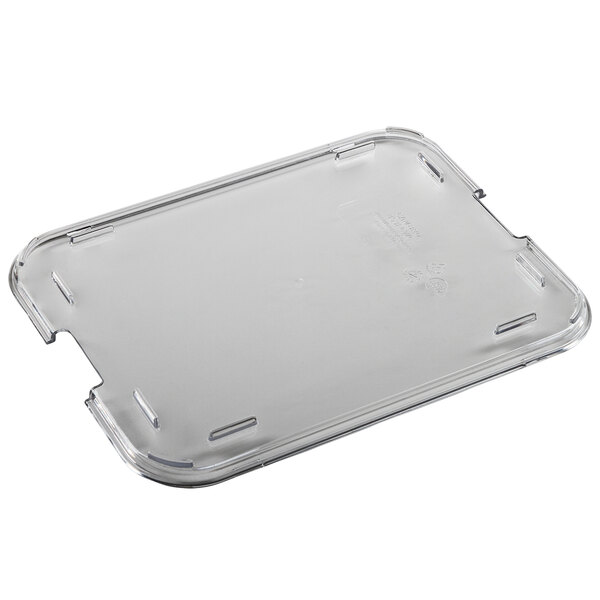 A clear plastic tray with a clear plastic lid.