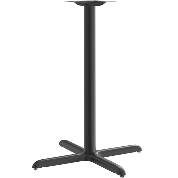 A Lancaster Table & Seating black bar height column table base.