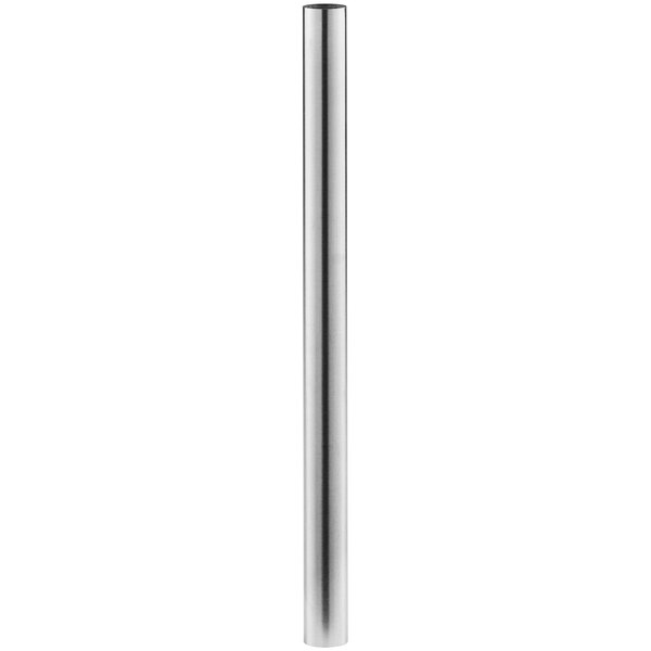 A stainless steel metal tube with a long handle.