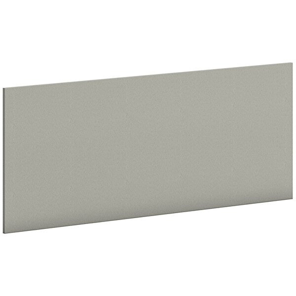 A grey rectangular HON tackboard.