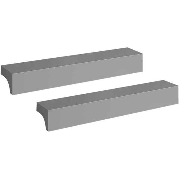 A pair of grey rectangular HON Mod pulls.