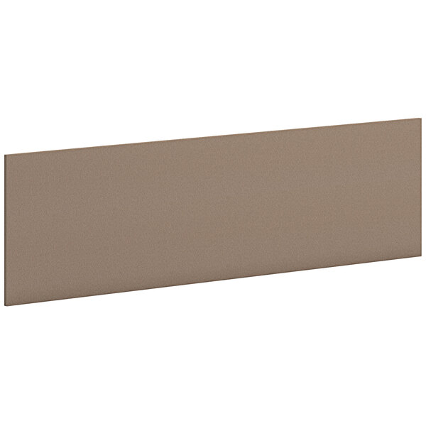 A brown rectangular HON tackboard.