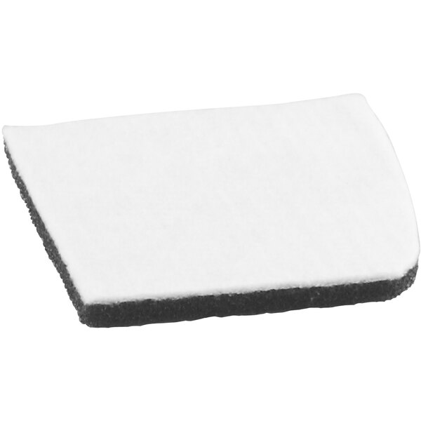 A white rectangular CleanMax secondary filter pad with black edges.
