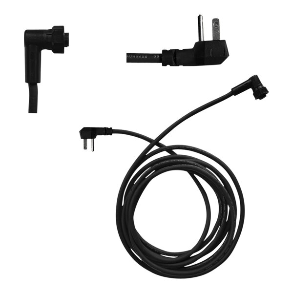 A black Vito Fryfilter power cord with plugs.
