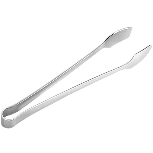 American Metalcraft stainless steel ice tongs with handles.