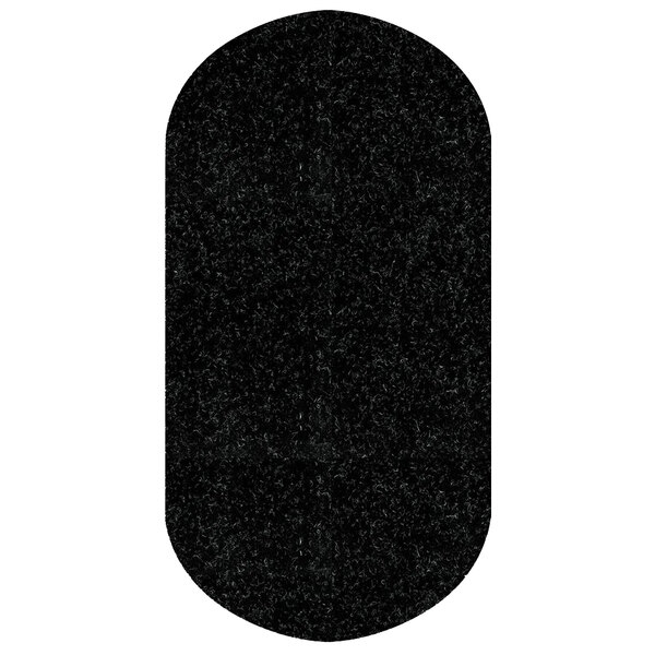 A black oval WizKid Sink mat.