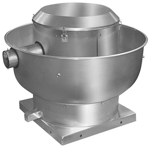 A Canarm aluminum industrial exhauster with a round lid.