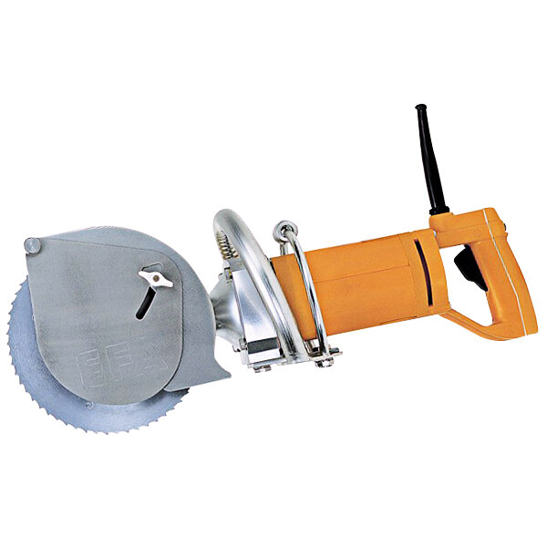 A EFA Breaking Saw with a circular blade and a handle.