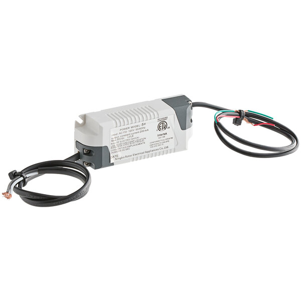 An Avantco LED driver with wires and a cord.