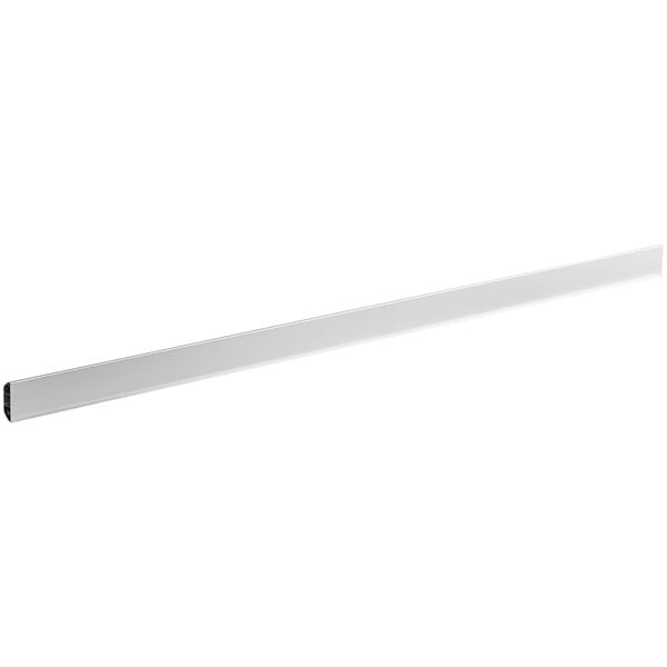 A white metal bar with rectangular ends.