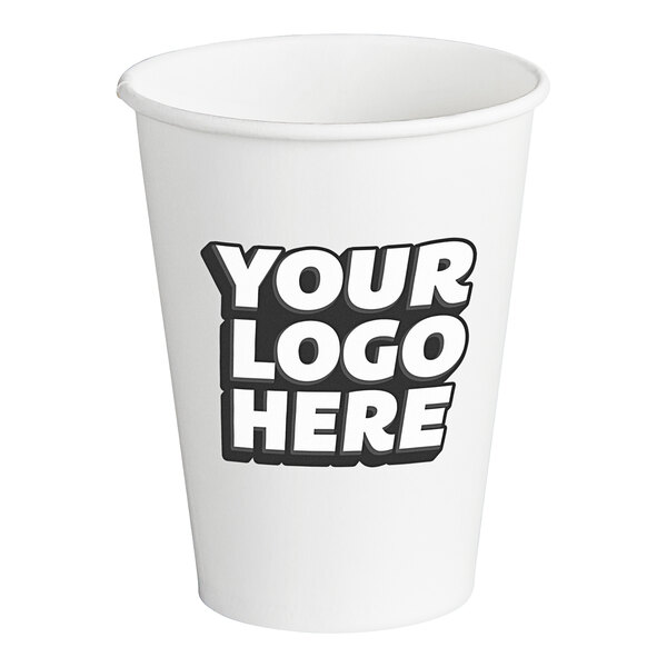 Customizable 12 oz. Paper Cold Cup - 700/Case