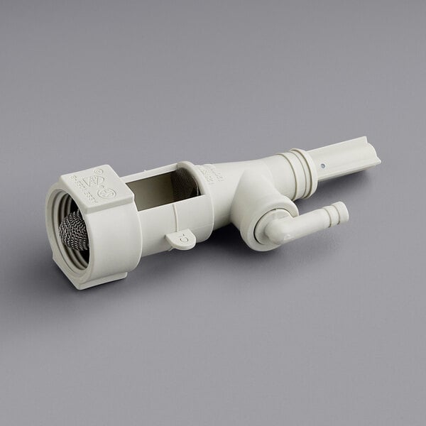 A white plastic Dema chemical pump with a plastic handle and nozzle.