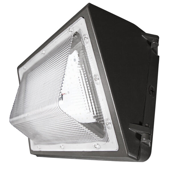 A TCP Elements non-cutoff LED wall pack light fixture.